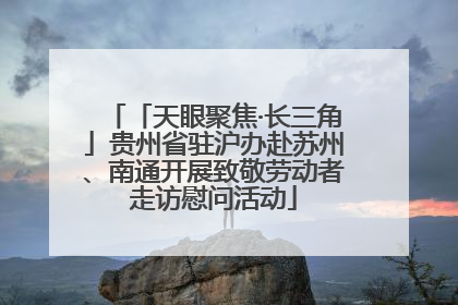 「天眼聚焦·长三角」贵州省驻沪办赴苏州、南通开展致敬劳动者走访慰问活动