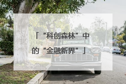 “科创森林”中的“金融新界”