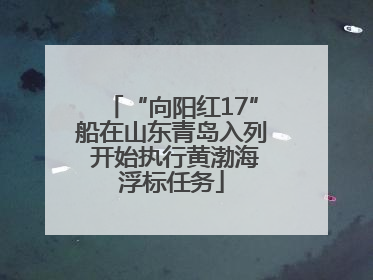 “向阳红17”船在山东青岛入列 开始执行黄渤海浮标任务