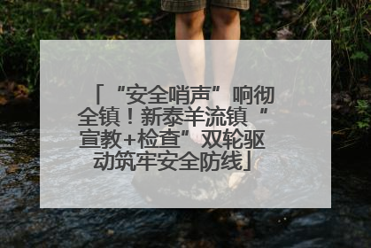 “安全哨声”响彻全镇！新泰羊流镇“宣教+检查”双轮驱动筑牢安全防线
