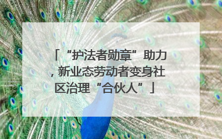 “护法者勋章”助力，新业态劳动者变身社区治理“合伙人”