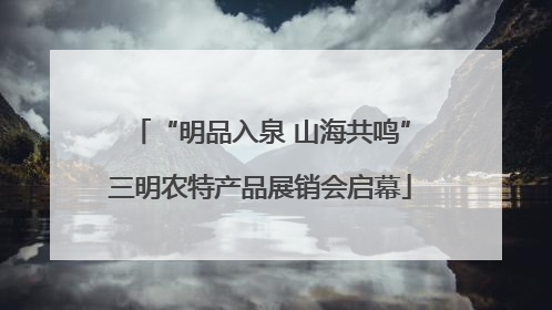 “明品入泉 山海共鸣”三明农特产品展销会启幕