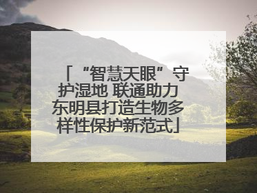 “智慧天眼”守护湿地 联通助力东明县打造生物多样性保护新范式