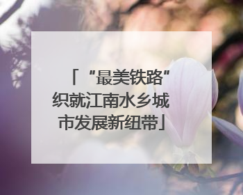 “最美铁路”织就江南水乡城市发展新纽带