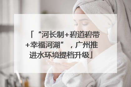 “河长制+碧道碧带+幸福河湖”，广州推进水环境提档升级