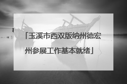 玉溪市西双版纳州德宏州参展工作基本就绪