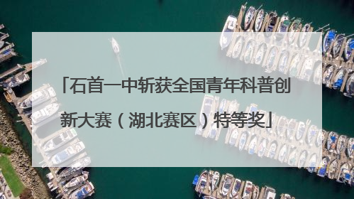 石首一中斩获全国青年科普创新大赛（湖北赛区）特等奖