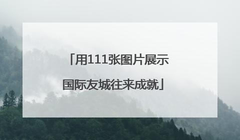 用111张图片展示国际友城往来成就
