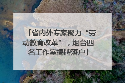 省内外专家聚力“劳动教育改革”，烟台四名工作室揭牌落户