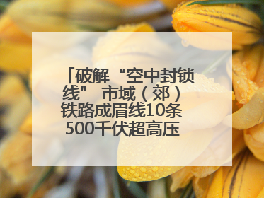 破解“空中封锁线” 市域（郊）铁路成眉线10条500千伏超高压线路迁改完成
