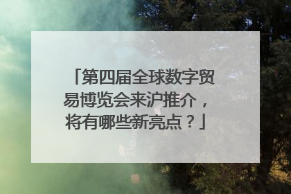 第四届全球数字贸易博览会来沪推介，将有哪些新亮点？