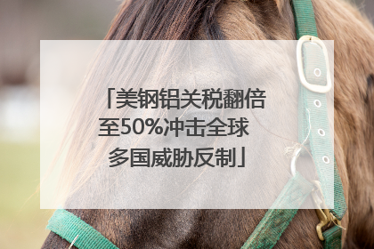美钢铝关税翻倍至50%冲击全球 多国威胁反制