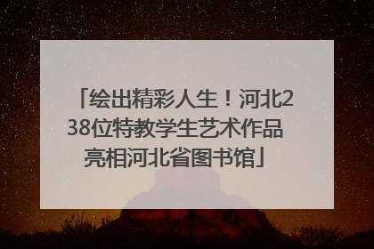 绘出精彩人生！河北238位特教学生艺术作品亮相河北省图书馆