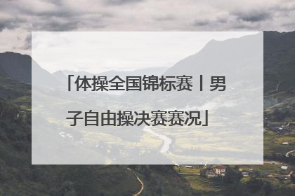 体操全国锦标赛丨男子自由操决赛赛况