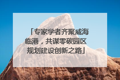 专家学者齐聚威海临港，共谋零碳园区规划建设创新之路