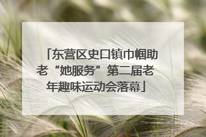 东营区史口镇巾帼助老“她服务”第二届老年趣味运动会落幕