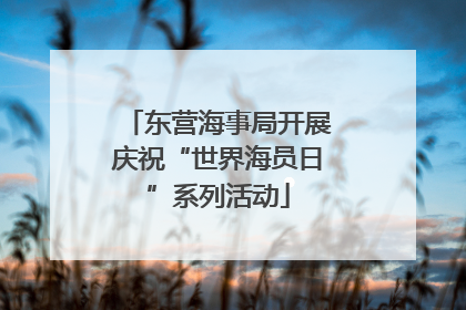 东营海事局开展庆祝“世界海员日”系列活动