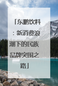 东鹏饮料：新消费浪潮下的民族品牌突围之路
