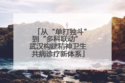 从“单打独斗”到“多科联动” 武汉构建精神卫生共病诊疗新体系