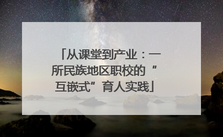 从课堂到产业：一所民族地区职校的“互嵌式”育人实践