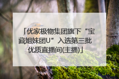 优家极物集团旗下“宝藏姐妹团U”入选第三批优质直播间(主播)