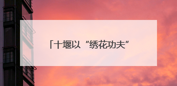 十堰以“绣花功夫”深耕城市治理 让群众幸福感不断提升