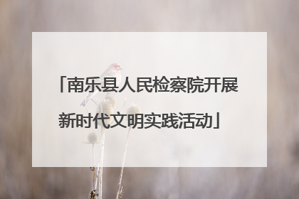 南乐县人民检察院开展新时代文明实践活动
