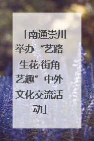 南通崇川举办“艺路生花·街角艺趣”中外文化交流活动
