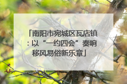 南阳市宛城区瓦店镇：以“一约四会”奏响移风易俗新乐章