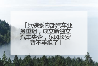 兵装系内部汽车业务重组，成立新独立汽车央企，东风长安暂不重组了
