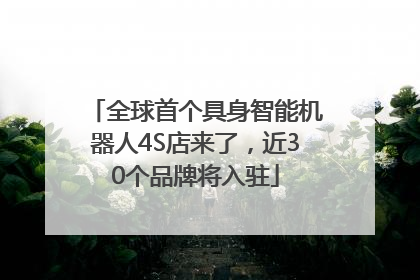 全球首个具身智能机器人4S店来了，近30个品牌将入驻