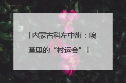 内蒙古科左中旗：嘎查里的“村运会”