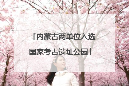 内蒙古两单位入选国家考古遗址公园