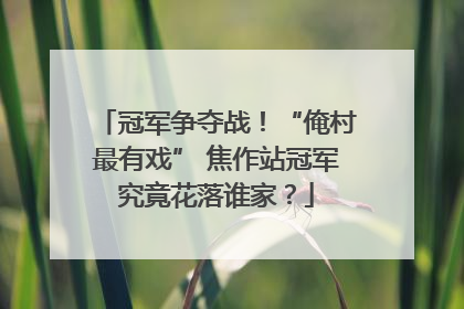 冠军争夺战！“俺村最有戏” 焦作站冠军究竟花落谁家？
