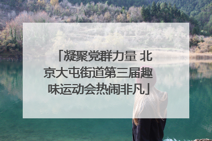 凝聚党群力量 北京大屯街道第三届趣味运动会热闹非凡