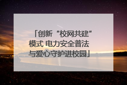 创新“校网共建”模式 电力安全普法与爱心守护进校园