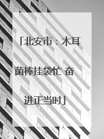 北安市：木耳菌棒挂袋忙 奋进正当时