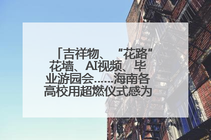 吉祥物、“花路”花墙、AI视频、毕业游园会……海南各高校用超燃仪式感为学子青春“存档”
