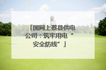 国网上蔡县供电公司：筑牢用电“安全防线”