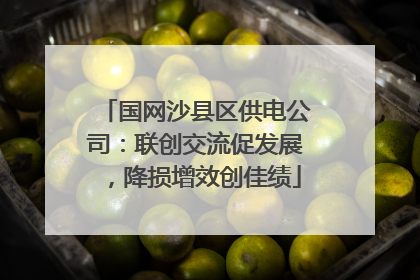 国网沙县区供电公司：联创交流促发展，降损增效创佳绩