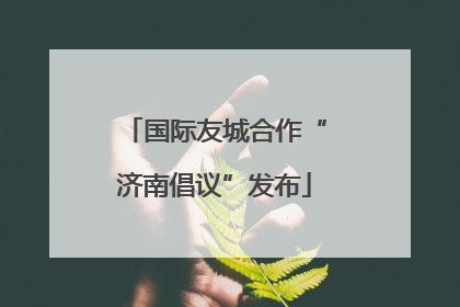 国际友城合作“济南倡议”发布