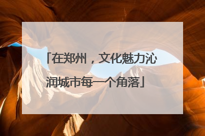 在郑州，文化魅力沁润城市每一个角落