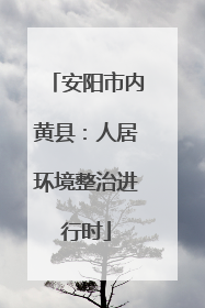 安阳市内黄县：人居环境整治进行时