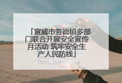 宣威市务德镇多部门联合开展安全宣传月活动 筑牢安全生产人民防线