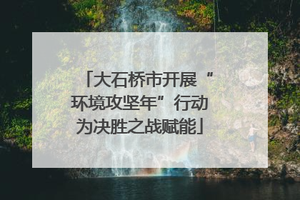 大石桥市开展“环境攻坚年”行动为决胜之战赋能