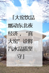 大窑饮品燃动东北夜经济，“真大窑”诠释汽水品质坚守