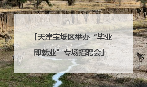 天津宝坻区举办“毕业即就业”专场招聘会