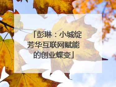 彭琳：小城绽芳华互联网赋能的创业蝶变