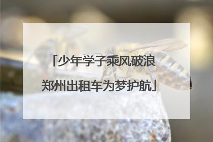 少年学子乘风破浪 郑州出租车为梦护航