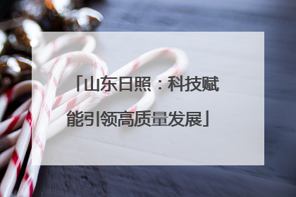 山东日照：科技赋能引领高质量发展